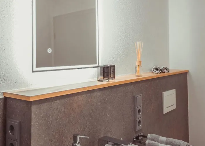 公寓 Exklusive Mosel-fewo In - Grosse Dachterrasse - Netflix - Waschmaschine 森海姆