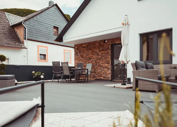 Exklusive Mosel-fewo In - Grosse Dachterrasse - Netflix - Waschmaschine Apartament Senheim