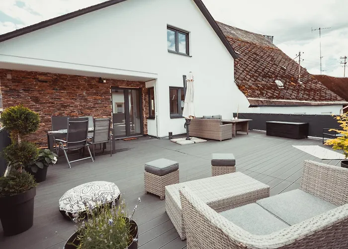 Exklusive Mosel-fewo In - Grosse Dachterrasse - Netflix - Waschmaschine Apartament *